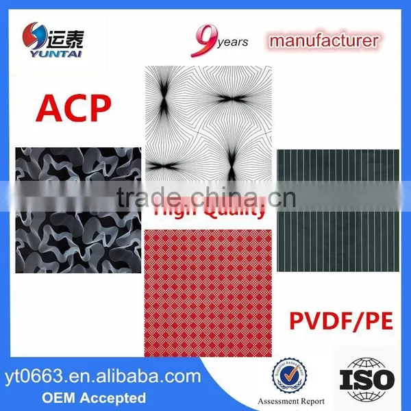 2016 Popular Exterior Finishing Wall Panel Acm New Construction Materials List