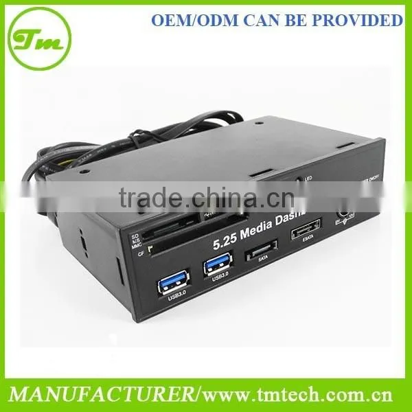5.25 Media Dashboard Multi-Functional Panel for USB MMC SD SATA Card