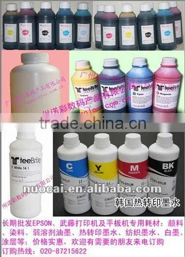 Solvent Textile Inkjet Printer Ink