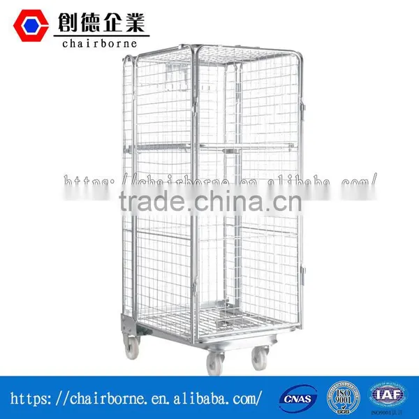 Steel Material Customized Industrial Rolling Wire Container photo-3