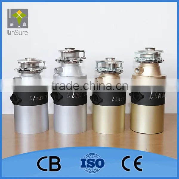 Stainless Steel Continuous Feeding Auto-Reverse Grind System Food Waste Disposal With CE CB Certification