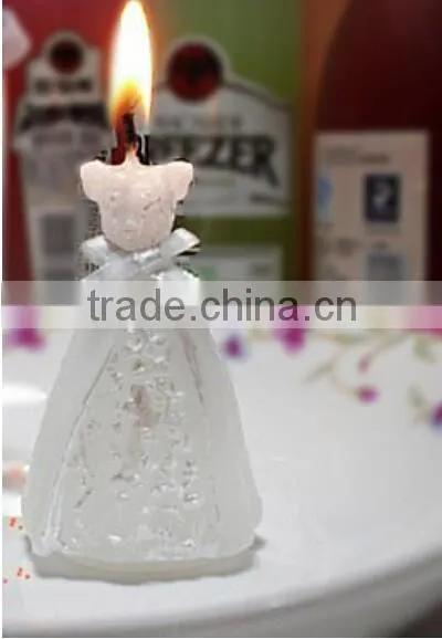 New Wedding Gown Dress Candle For Wedding Party Birthday Souvenirs Gifts Favor photo-5