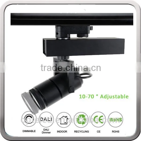 Focusable 10-70 Degree Beam Angle Art Gallery Led Track Lighting Spotlights for Art Photography Gallery photo-2