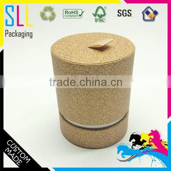 Wholesale Custom Handmade Paper Round Perfume Gift Box photo-2