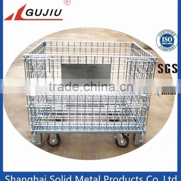 Stackable Foldable Wire Mesh Container Wire Mesh Basket