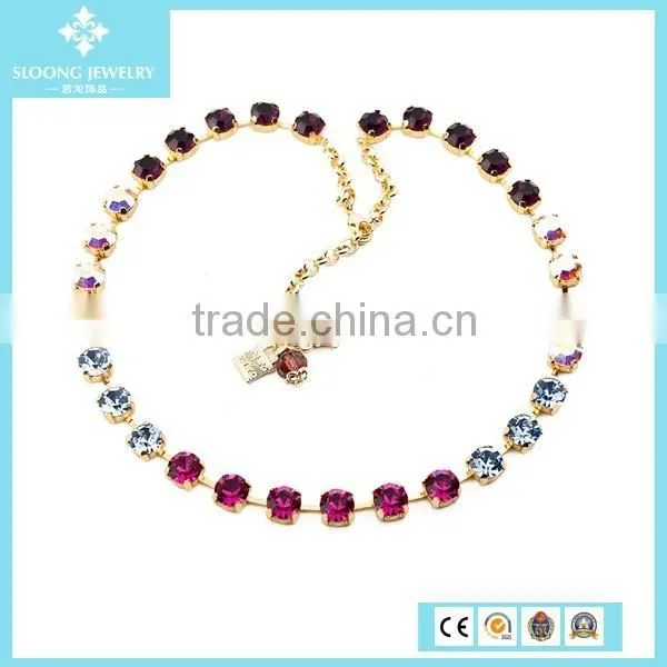 New Colorful Shine Crystal Custom Lucky Necklace for Love Couple photo-3