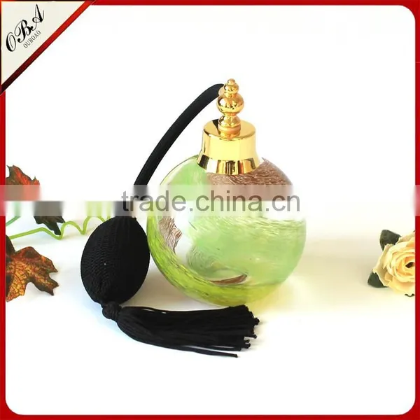 Wholesale High-grade Cheap Multicolour Circular Glass Transparent Gasbag Perfume Bottle With Airbag Spray Pump photo-2