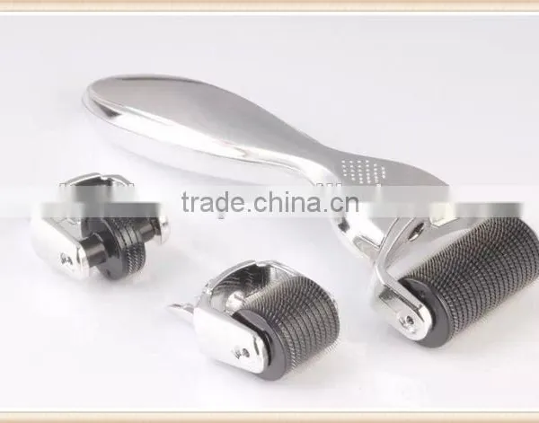 0.3mm Changeable Heads 3 In 1 Functions Microneedle Derma Roller 0.5mm Rolling System For Skin Care Derma Roller Stretch Mark Removal0.2mm photo-6