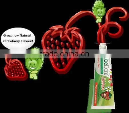 AloeDent childrens strawberry flavour toothpaste 50ml