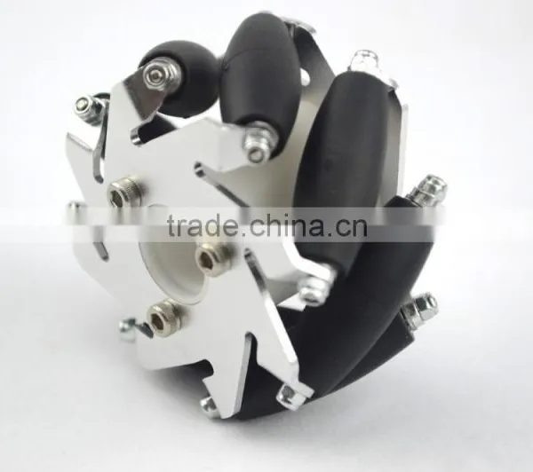 60mm Aluminum LEGO Compatible Mecanum Wheels Set( 2 Left, 2 Right) Basic 14159 photo-3