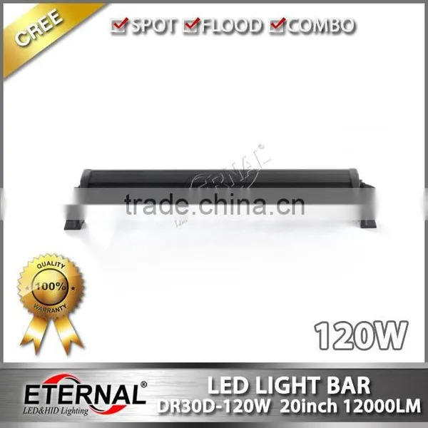 120W 22" 4x4 Racing Vehicles Excavator Forklift Mining Trucks Crane Bull Dozer Industrial Equipments Driving Led Light Bar photo-3