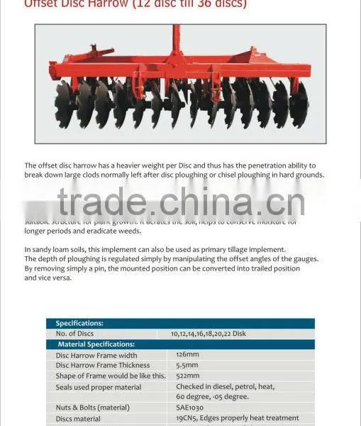 Tractor Mounted Disc Harrow photo-5