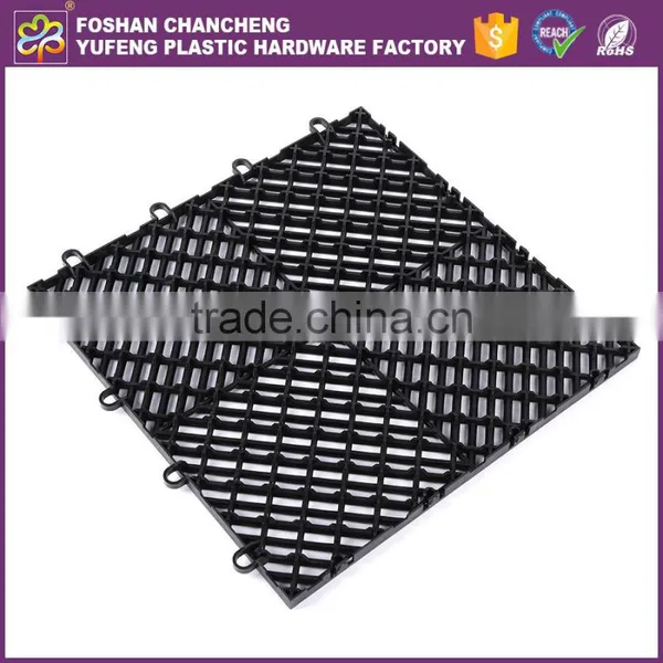 Recyclable Material Interlocking Plastic Floor Anti-slip Mat for Toilet photo-3