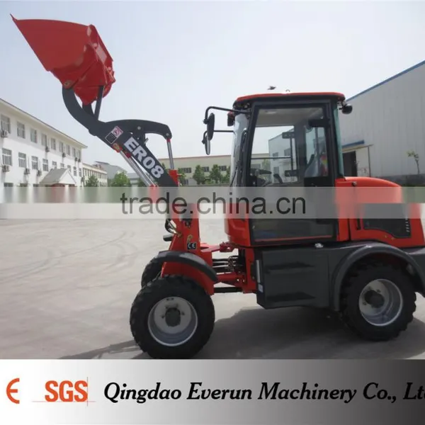 Everun Brand New ER08 Small Front End Loader With Rops & Fops Cabin photo-2