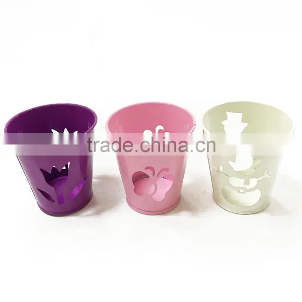 Small Easter Pail Tin With Wire Handle photo-2