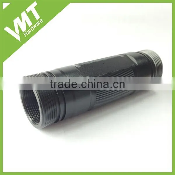 Black Anodised Aluminum Extention Battery Tube for Outdoor Flashlight photo-3