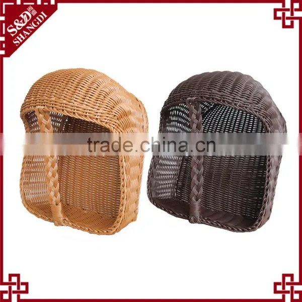 Factory Supply High Quality 100% Handmade Rattan Shoes Basket for Home and Hotel photo-6
