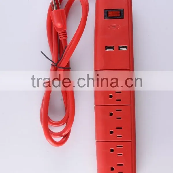 H30147 ETL/CETL Surge Protector 6 Outlet Power Strip With 2 USB Charging Ports Heavy Duty 15 AMP photo-6