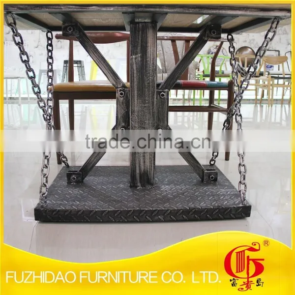 New!!casual Iron Coffee Table With Themed Restaurant photo-3
