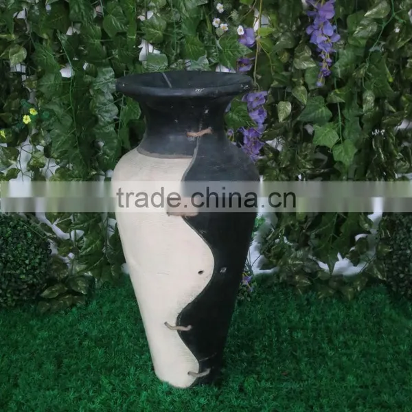 Public Place or Home Decoration Antique Tall Floor Fiberglass Vases