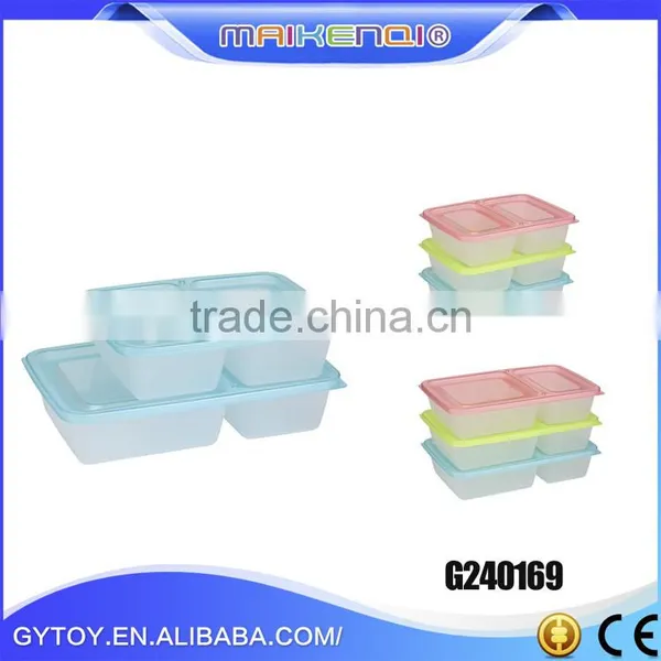 Food Storage Container With Compartment Capacity 1000ml*2 Lunch Box With Interlayer photo-2