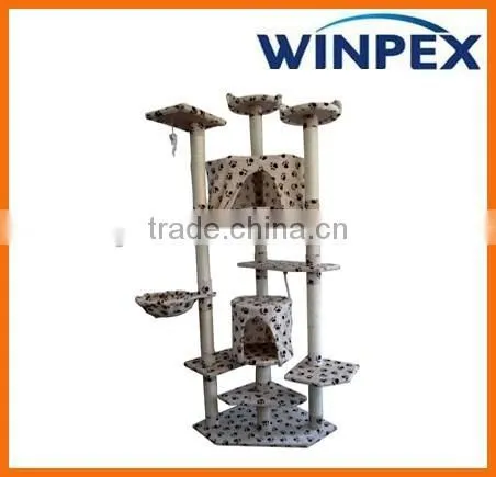 Cat Furniture, Indoor Wooden Cat Tree House