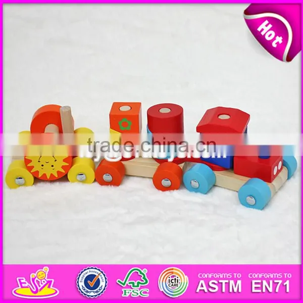 2017 New Design Funny Children Play Wooden Train Toys W04A295 photo-3