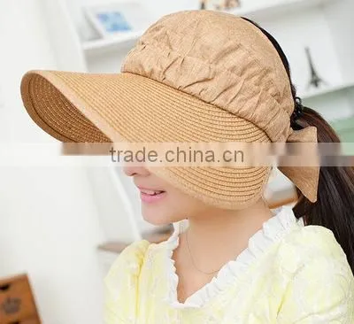 Korean Empty Top Lady Hat Summer Sun Visor Cap Hats photo-2