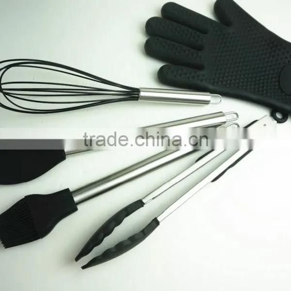 33052 10-pcs Silicone Kitchen Utensil With Stainless Steel Handle photo-3