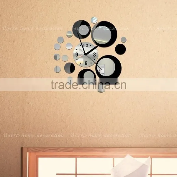 Latest Decorative Wall Mirror Clock Sticker for Home Decoration, Clockwall Stickers,sitting Room Fashion Mirror Wall Stickers photo-3