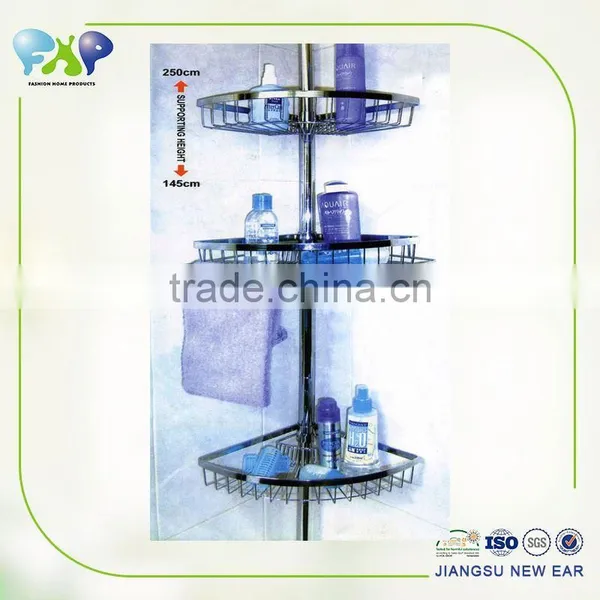 New Products Bathroom Corner Shampoo Shelf 4-tier Kitchen Plastic or Metal Storage Rack photo-4