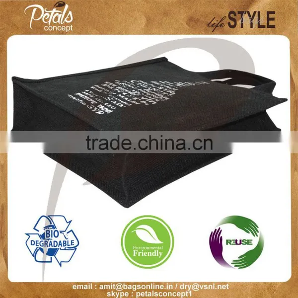 Three Bottle Jute Bag for Wine Shopping photo-4