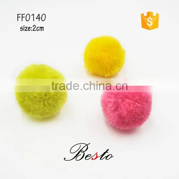 Latest Design Multi-colored Available Small Soft Fur Ball on Key Chain/hat/dress Decoration photo-2