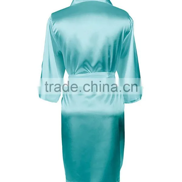 Customized Temptation Sexy Luxurious Robes Satin Silk Dreen Kimono Sleepwear Fashion Robe For Wedding Dress Honeymoon photo-4