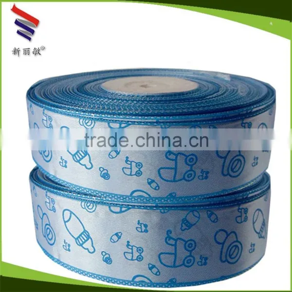 Cheap High Quality Printed Pattern Satin Ribbon Roll photo-4