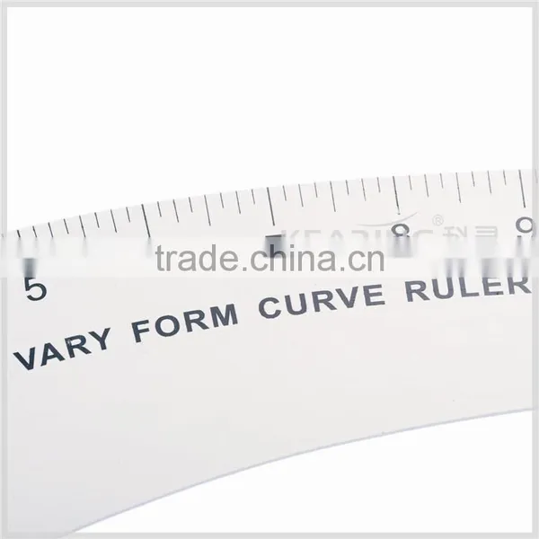 Kearing Silver Grey Broadsword Shape French Curve Ruler 6224A for Lapel / Elbow #6224A photo-5