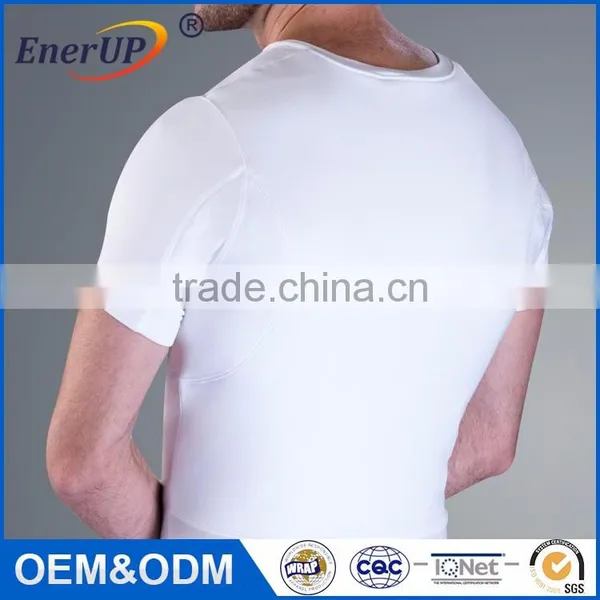 Mens Undershirts With Underarm Sweatproof Protection photo-4