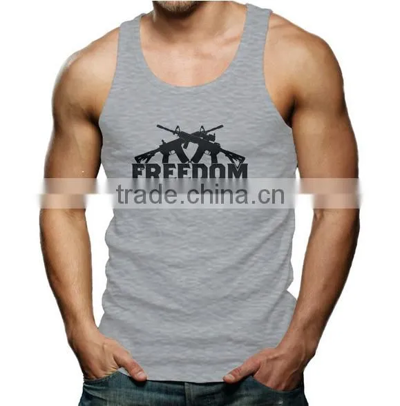 China Custom Gym Stringer Tank Top,blank Gym Mens Stringer Singlet Wholesale photo-3