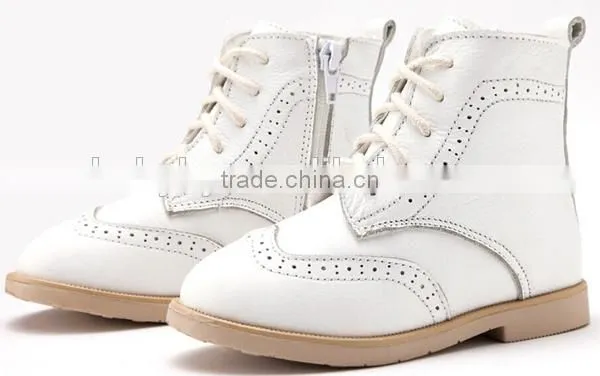 Winter Kids Shoes Safety Soft Sole Leather Kids Boots photo-2