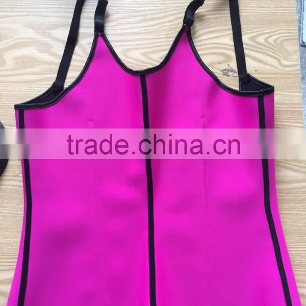 Instyles Steel Bone Sport Adjustable Strap 100% Latex Waist Training Cincher Vest Corse XS-6XL photo-4