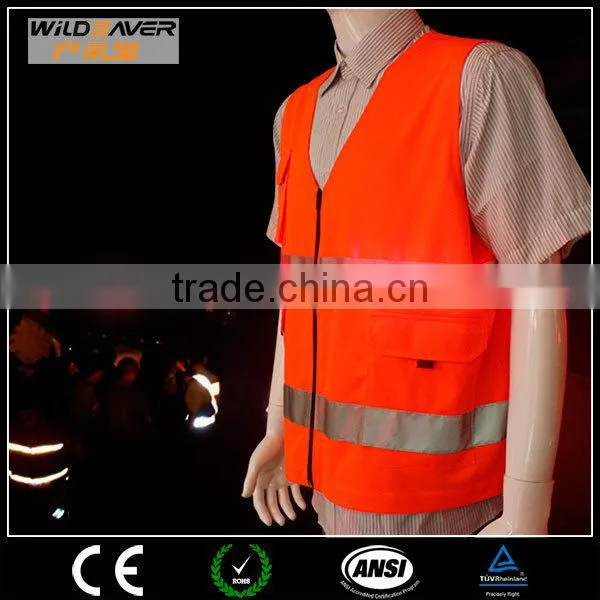 Led Strip Red Safety Vest Fishing Wear Warning Dark Night photo-6
