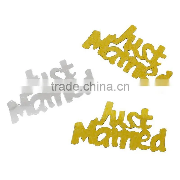 Pvc Confetti Party Decorations Wedding Alphabet "Just Married" At Random photo-3
