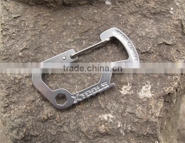 Survival Gear Mini Carabiner Keychain Multi Tool Kit Key Chain photo-3