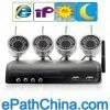 Surveillance IP Camera Kits With 2.4GHz Wireless Receiver and 4 IR Camera