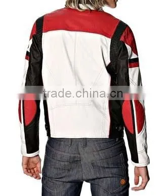 NEW MEN BIKER LEATHER JACKET photo-4