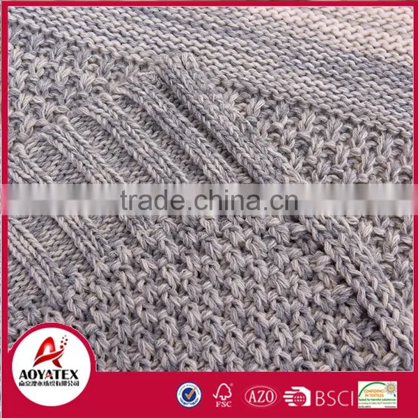 100% Acrylic Very Warm Super Soft Low Price Knitted Blanket photo-3