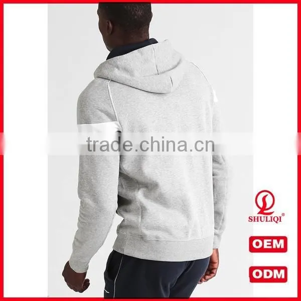 Shuliqi Custom Blank Skinny Tracksuit Wholesale Men Sports Gym Tracksuit Set With Contrast Panel photo-5