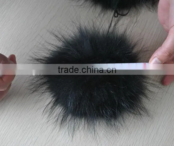 YR892 Hot Hot Cute Raccoon Fur Pom Poms Fur Balls photo-3
