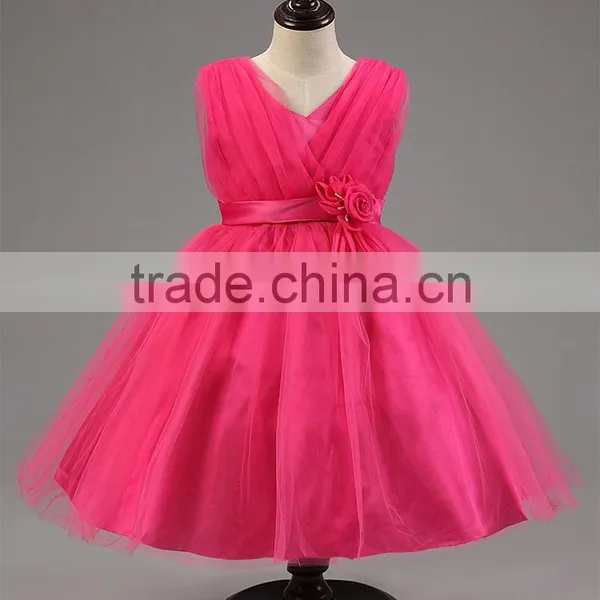 Kids Clothes Flower Dresses for Girls Party Dresses photo-3