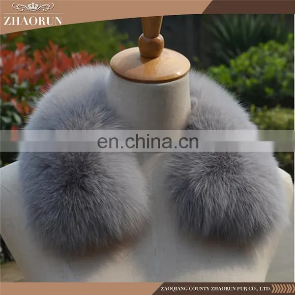 High Quality Real Fur Collar /Fur Garment Fox Fur Collar photo-5